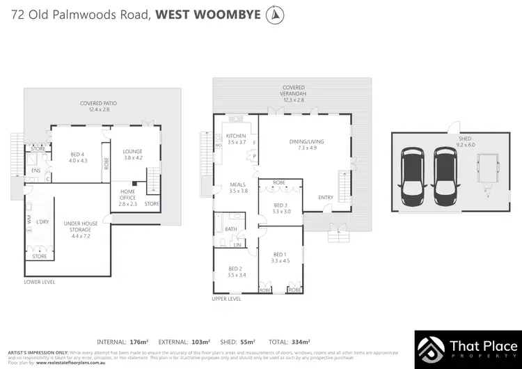 Floorplan of Homely rural property listing, 72 Old Palmwoods Road, West Woombye QLD 4559