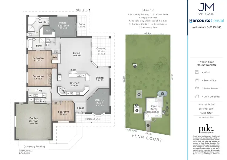 Floorplan of Homely house listing, 17 Venn Court, Mount Nathan QLD 4211