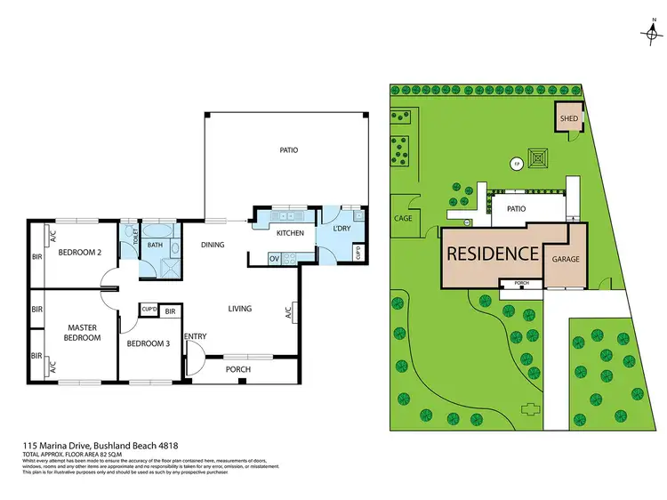 Floorplan of Homely house listing, 115 Marina Drive, Bushland Beach QLD 4818