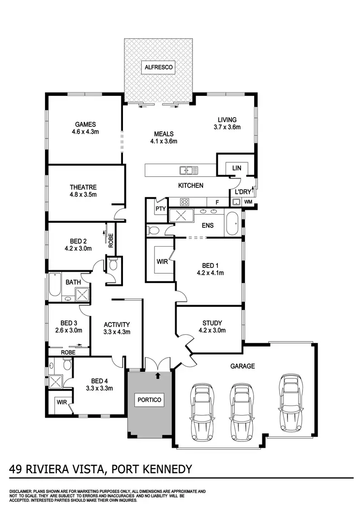 Floorplan of Homely house listing, 49 Riviera Vista, Port Kennedy WA 6172