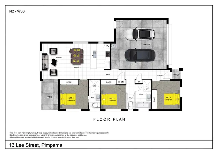 Floorplan of Homely house listing, 13 Lee Street, Pimpama QLD 4209