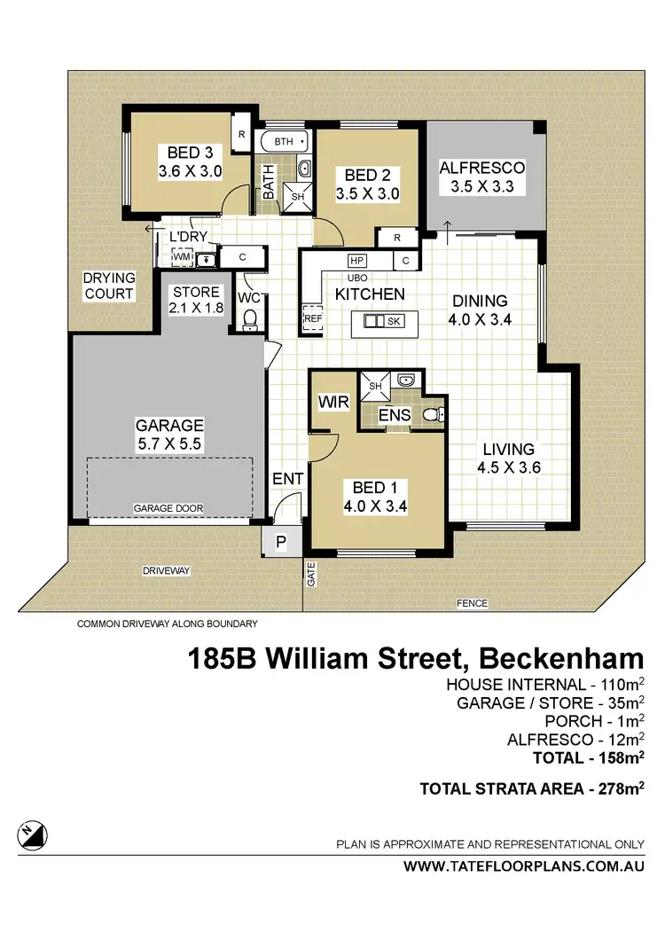 Floorplan of Homely house listing, 185B William Street, Beckenham WA 6107