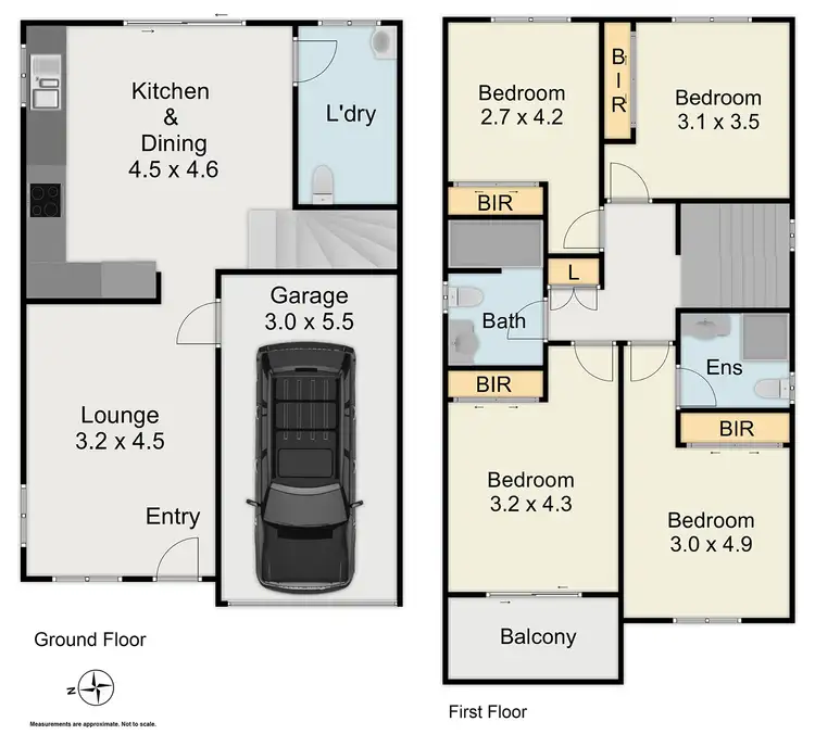 Floorplan of Homely townhouse listing, 2/144 Hamrun Circuit, Rooty Hill NSW 2766