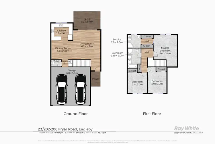 Floorplan of Homely townhouse listing, 23/202-206 Fryar Road, Eagleby QLD 4207