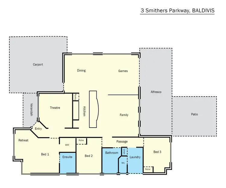Floorplan of Homely house listing, 3 Smithers Parkway, Baldivis WA 6171