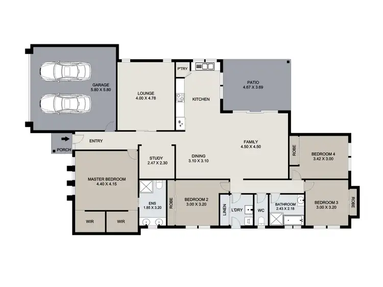 Floorplan of Homely house listing, 12 Liriope Drive, Kirkwood QLD 4680