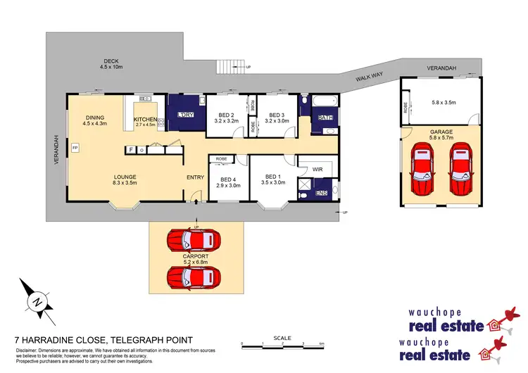 Floorplan of Homely rural property listing, 7 Harradine Close, Telegraph Point NSW 2441