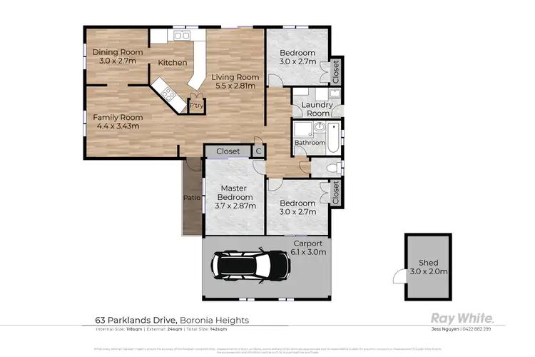 Floorplan of Homely house listing, 63 Parklands Drive, Boronia Heights QLD 4124