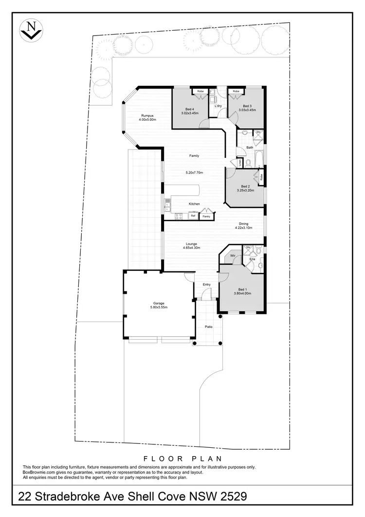 Floorplan of Homely house listing, 22 Stradbroke Avenue, Shell Cove NSW 2529