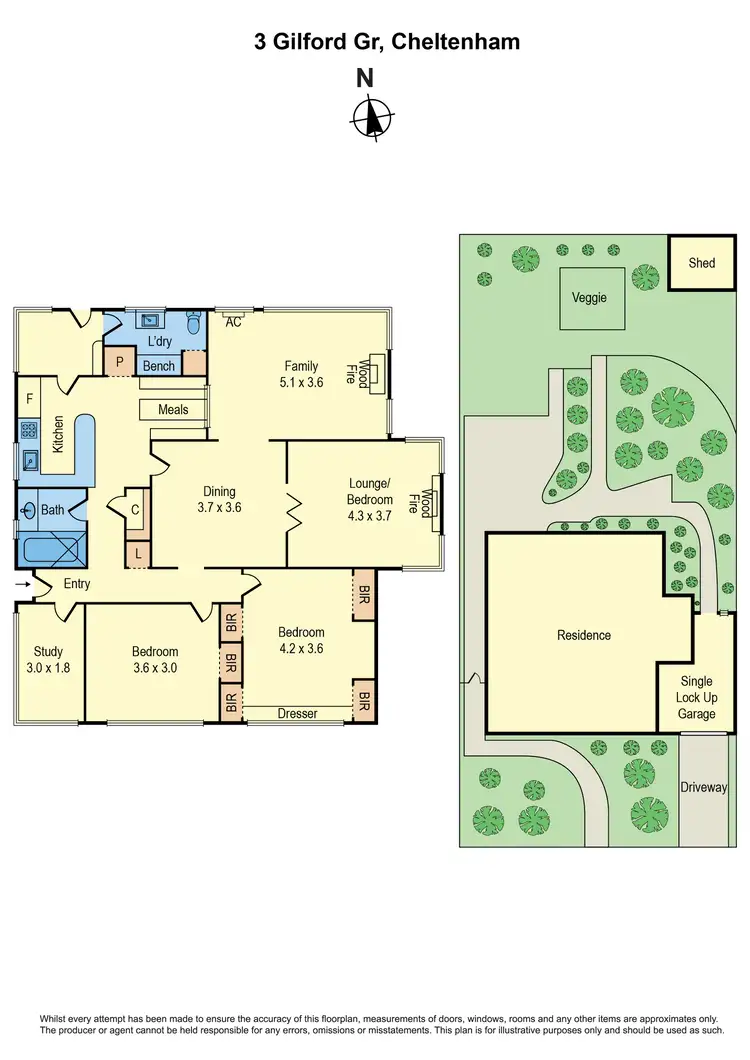 Floorplan of Homely house listing, 3 Gilford Grove, Cheltenham VIC 3192