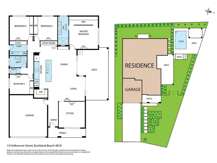 Floorplan of Homely house listing, 13 Holbourne Street, Bushland Beach QLD 4818