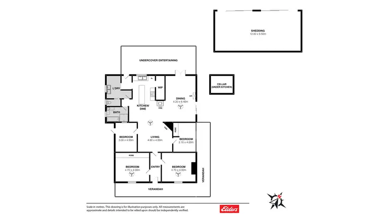 Floorplan of Homely rural property listing, 104 GEROGLES ROAD, Caloote SA 5254