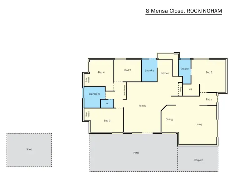 Floorplan of Homely house listing, 8 Mensa Close, Rockingham WA 6168
