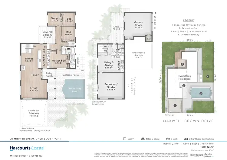 Floorplan of Homely house listing, 21 Maxwell Brown Drive, Southport QLD 4215