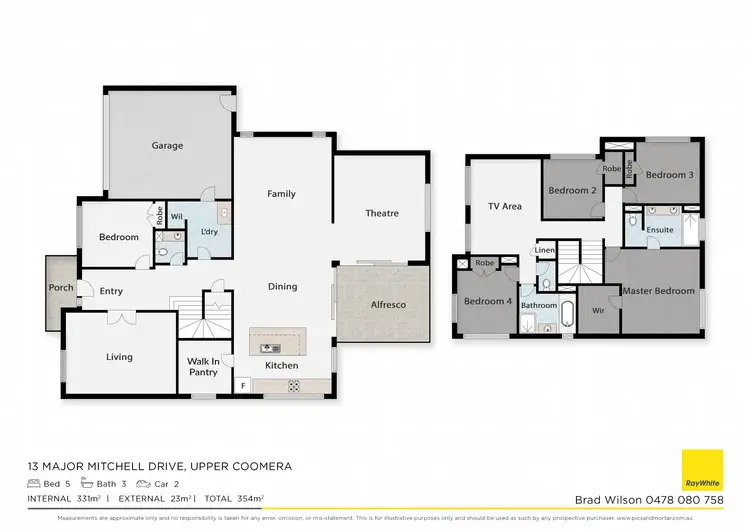 Floorplan of Homely house listing, 13 Major Mitchell Drive, Upper Coomera QLD 4209