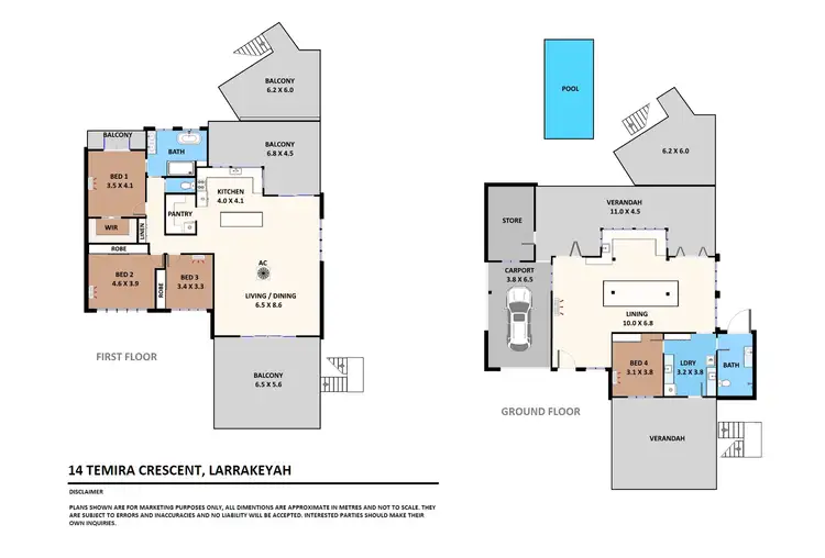 Floorplan of Homely house listing, 14 Temira Crescent, Larrakeyah NT 820