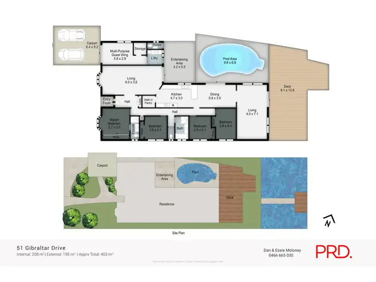 Floorplan of Homely house listing, 51 Gibraltar Drive, Surfers Paradise QLD 4217