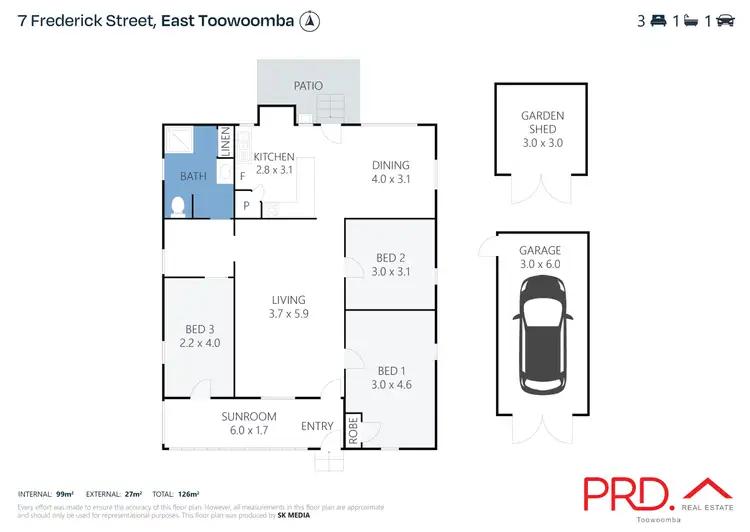 Floorplan of Homely house listing, 7 Frederick Street, East Toowoomba QLD 4350