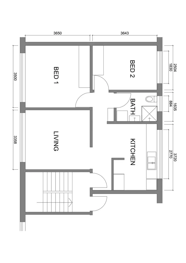 Floorplan of Homely unit listing, 4/165 King Georges Road, Wiley Park NSW 2195