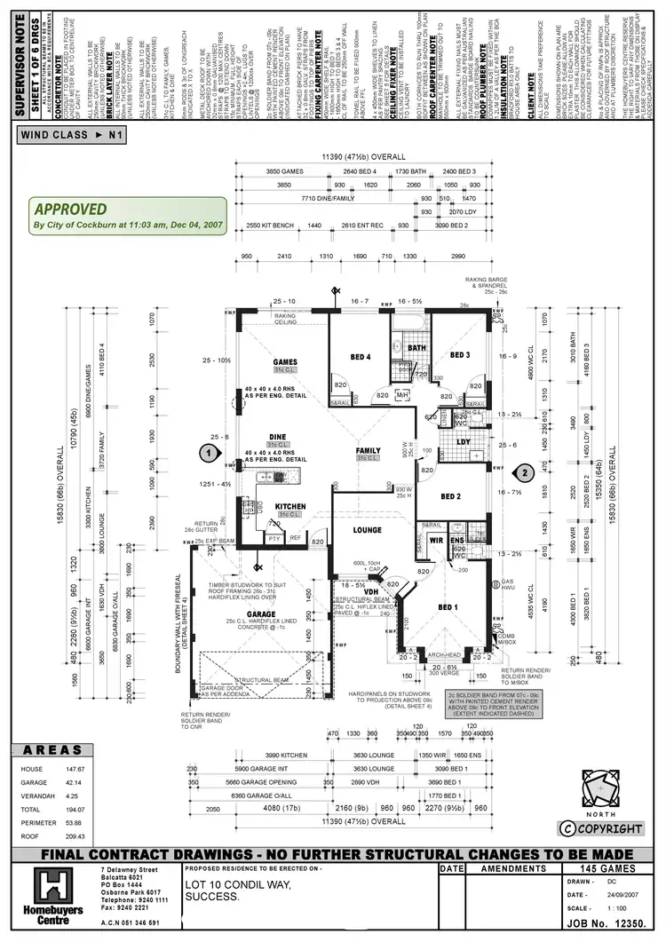 Floorplan of Homely house listing, 7 Condil Way, Success WA 6164