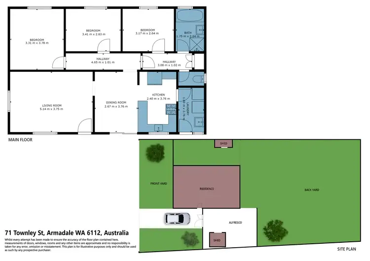 Floorplan of Homely house listing, 71 Townley Street, Armadale WA 6112