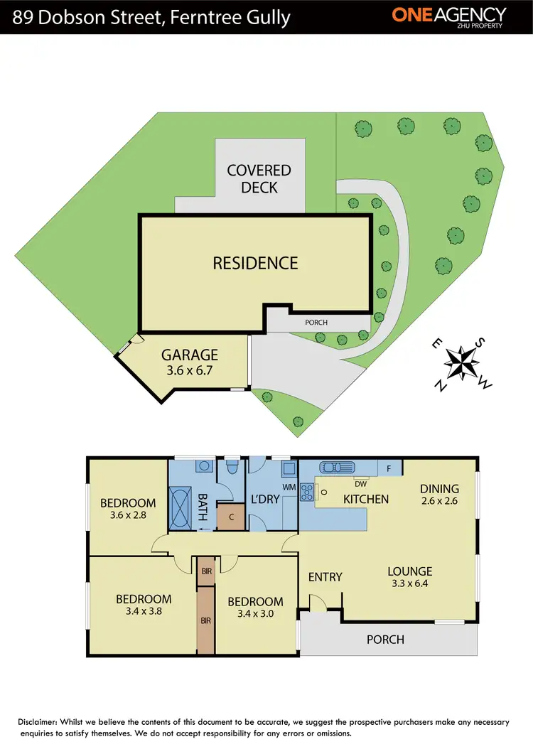 Floorplan of Homely unit listing, 89 Dobson Street, Ferntree Gully VIC 3156