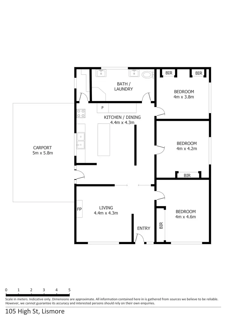 Floorplan of Homely house listing, 105 High Street, Lismore VIC 3324