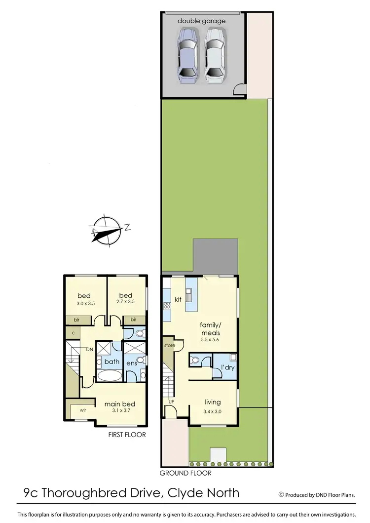 Floorplan of Homely house listing, 9C Thoroughbred Drive, Clyde North VIC 3978