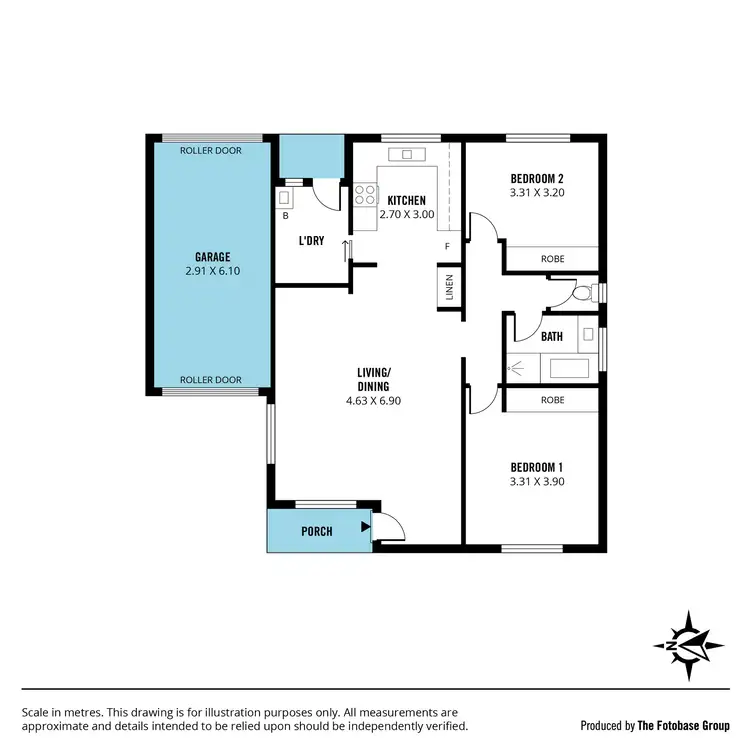 Floorplan of Homely unit listing, 2/7 Central Avenue, Hallett Cove SA 5158