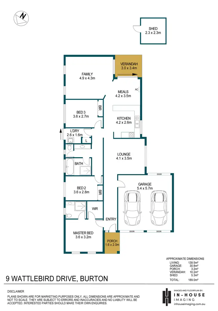 Floorplan of Homely house listing, 9 Wattlebird Drive, Burton SA 5110