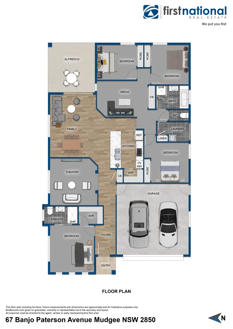 Floorplan of Homely house listing, 67 Banjo Paterson Avenue, Mudgee NSW 2850