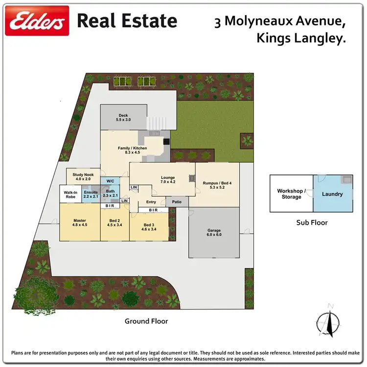 Floorplan of Homely house listing, 3 Molyneaux Avenue, Kings Langley NSW 2147
