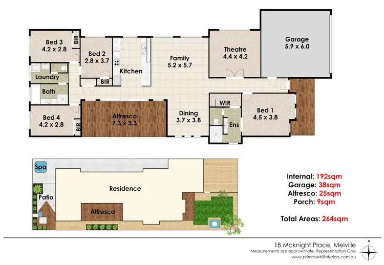Floorplan of Homely house listing, 1B McKnight Place, Melville WA 6156