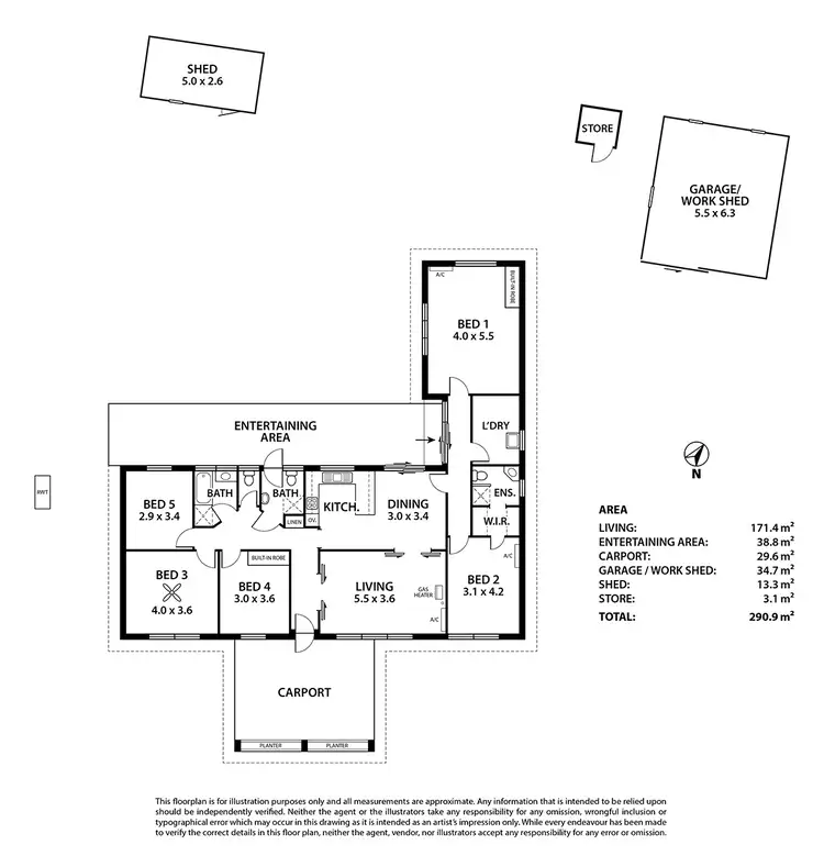 Floorplan of Homely house listing, 37 Cameron Road, Mount Barker SA 5251