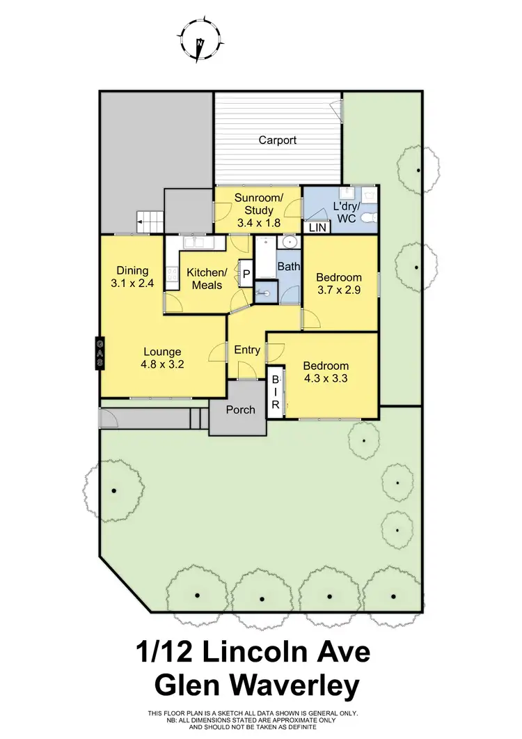 Floorplan of Homely unit listing, 1/12 Lincoln Avenue, Glen Waverley VIC 3150