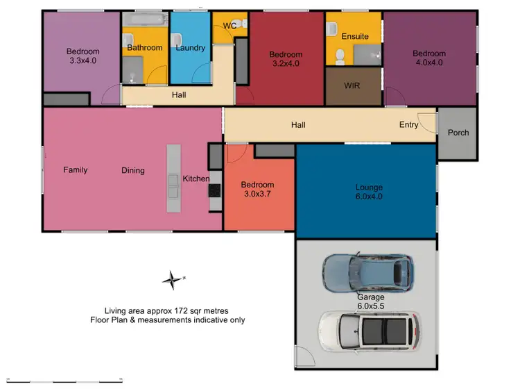 Floorplan of Homely house listing, 59 Honeyman Drive, Orange NSW 2800