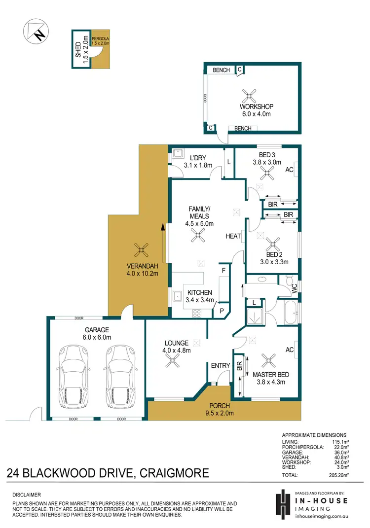 Floorplan of Homely house listing, 24 Blackwood Drive, Craigmore SA 5114