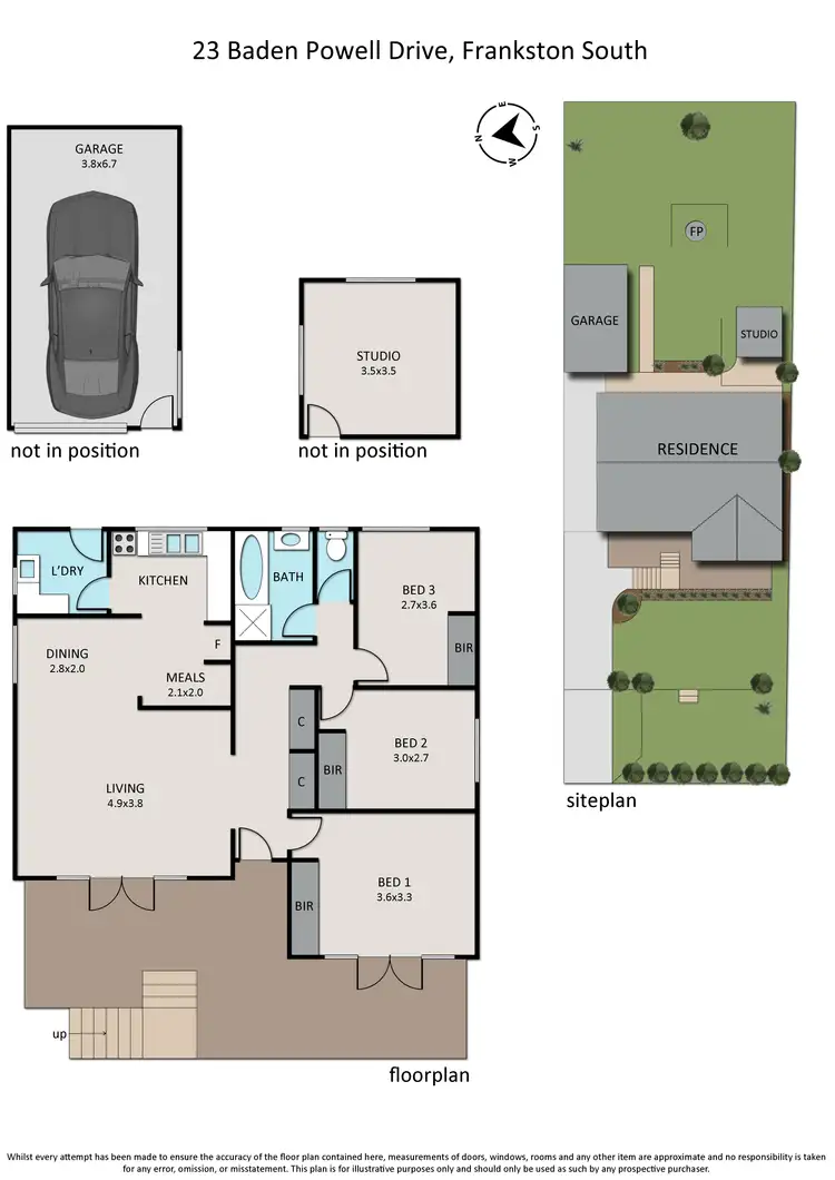 Floorplan of Homely house listing, 23 Baden Powell Drive, Frankston South VIC 3199