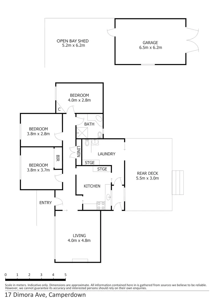 Floorplan of Homely house listing, 17 Dimora Avenue, Camperdown VIC 3260