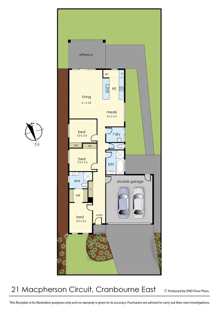 Floorplan of Homely house listing, 21 Macpherson Circuit, Cranbourne East VIC 3977
