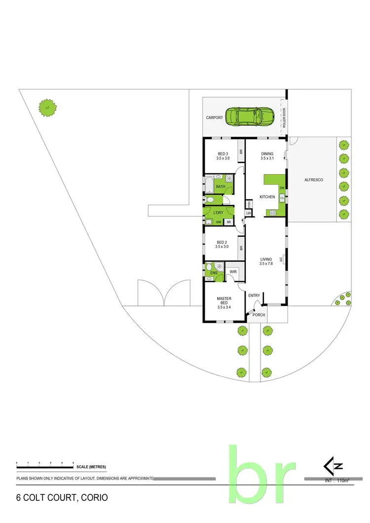 Floorplan of Homely house listing, 6 Colt Court, Corio VIC 3214