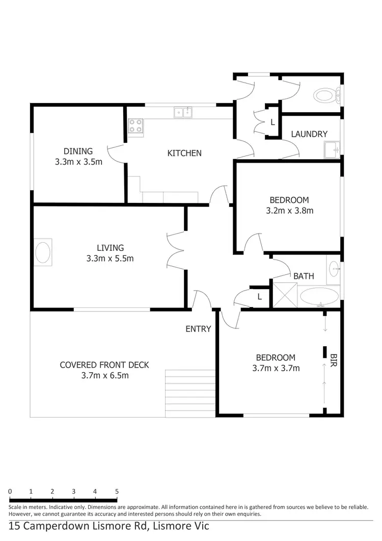 Floorplan of Homely house listing, 15 Camperdown Lismore Road, Lismore VIC 3324