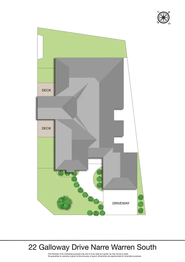 Floorplan of Homely house listing, 22 Galloway Drive, Narre Warren South VIC 3805