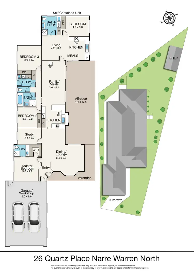 Floorplan of Homely house listing, 26 Quartz Place, Narre Warren North VIC 3804