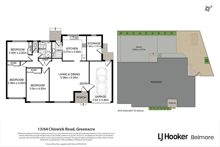 Floorplan of Homely villa listing, 13/64 Chiswick Road, Greenacre NSW 2190