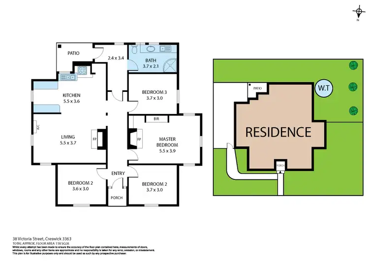 Floorplan of Homely house listing, 38 Victoria Street, Creswick VIC 3363