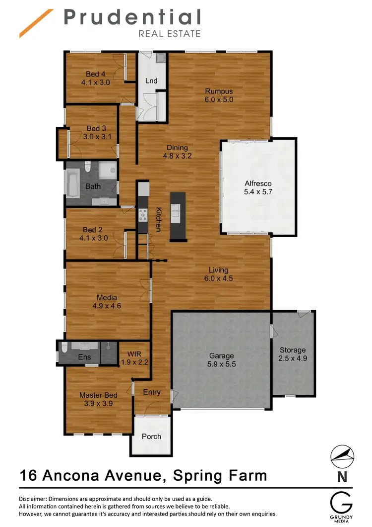 Floorplan of Homely house listing, 16 Ancona Ave, Spring Farm NSW 2570