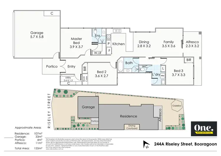 Floorplan of Homely house listing, 244A Riseley Street, Booragoon WA 6154