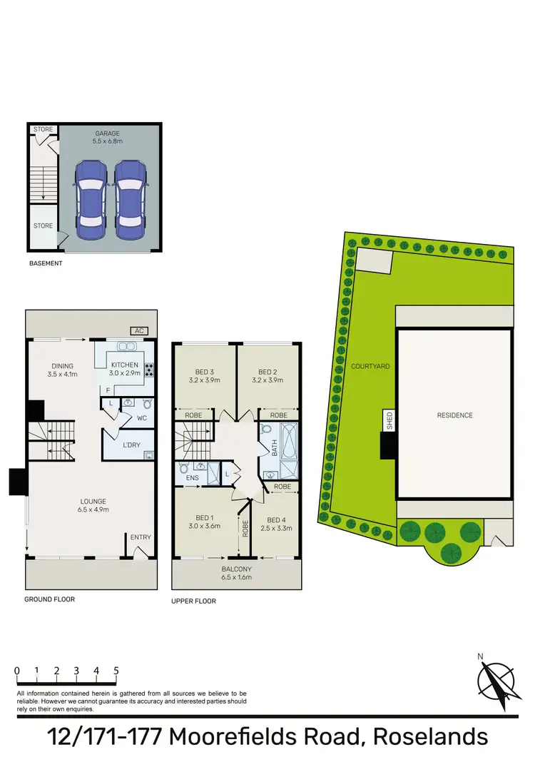 Floorplan of Homely townhouse listing, 12/171-177 Moorefields Road, Roselands NSW 2196