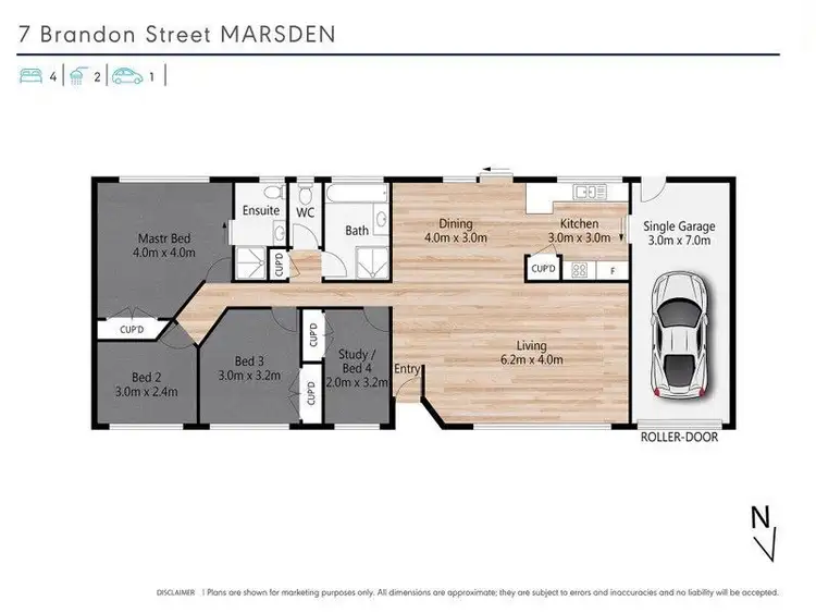 Floorplan of Homely house listing, 7 Brandon Street, Marsden QLD 4132